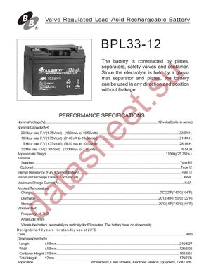 BPL33-12-B2-1 datasheet  